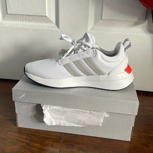 White Adidas Shoes, Tr21 Racer